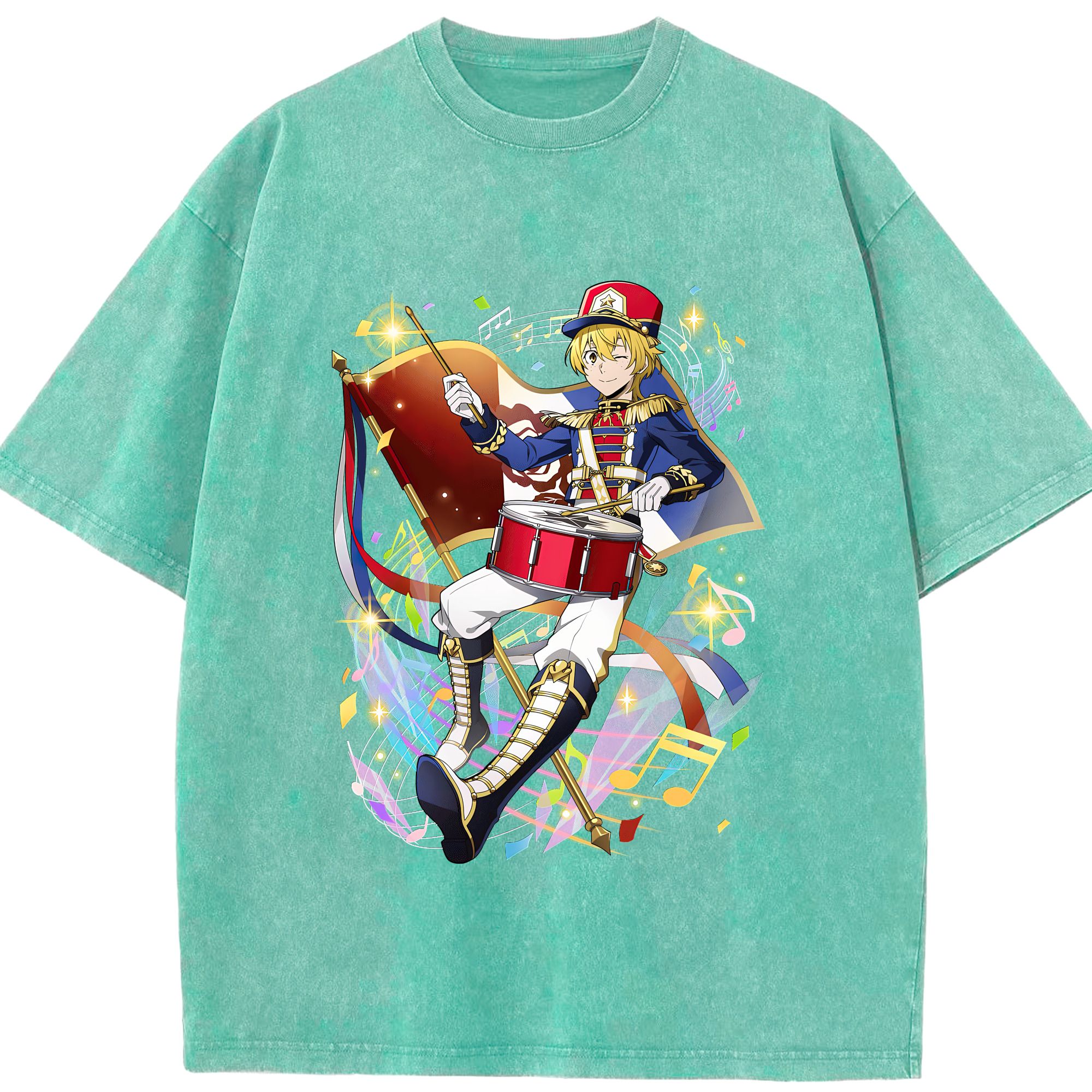 （画像用） 文豪ストレイドッグス Bungo Stray Dogs 綿100% ヴィンテージ風 半袖Tシャツ（フロントプリント）